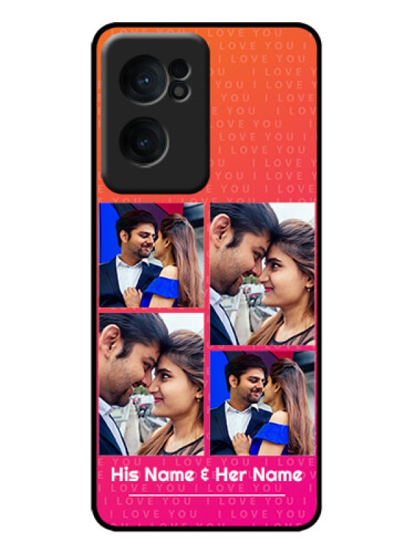 Custom OnePlus Nord CE 2 5G Custom Metal Phone Case - I Love You Pink Design