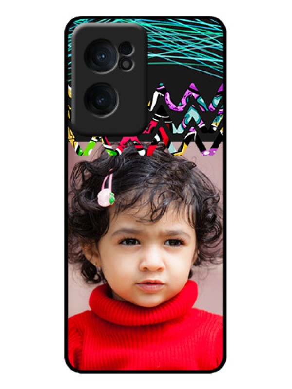 Custom OnePlus Nord CE 2 5G Custom Metal Phone Case - Neon Abstract Design