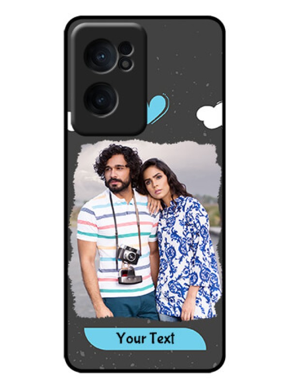 Custom OnePlus Nord CE 2 5G Custom Metal Phone Case - Splashes With Love Doodles Design