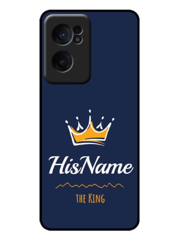 Custom OnePlus Nord CE 2 5G Custom Metal Phone Case - King With Name Design