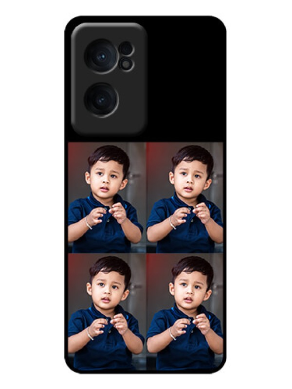 Custom OnePlus Nord CE 2 5G Custom Metal Phone Case - 4 Image Holder Design