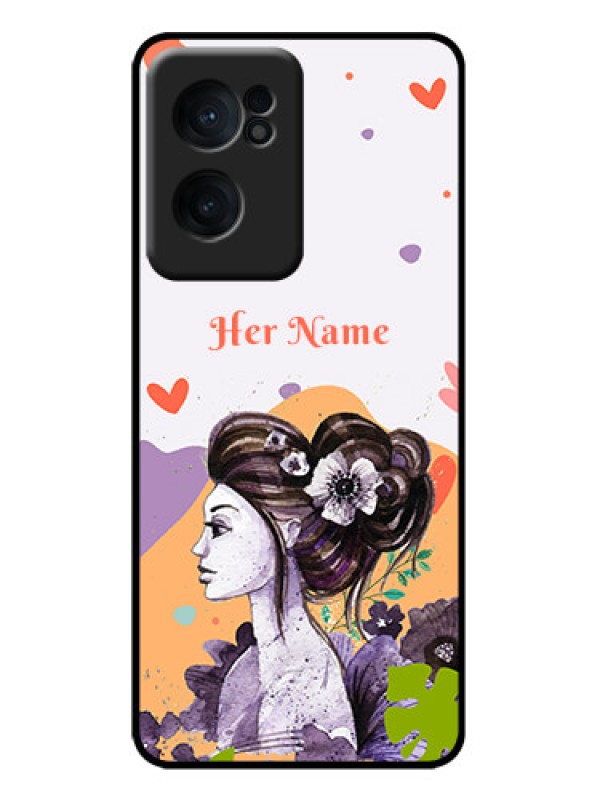 Custom OnePlus Nord CE 2 5G Custom Metal Phone Case - Woman And Nature Design
