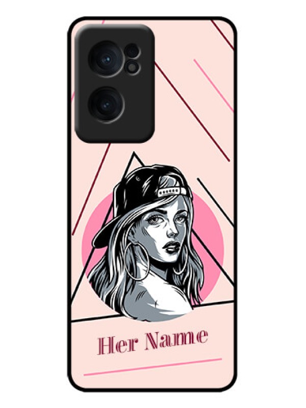Custom OnePlus Nord CE 2 5G Custom Metal Phone Case - Rockstar Girl Design