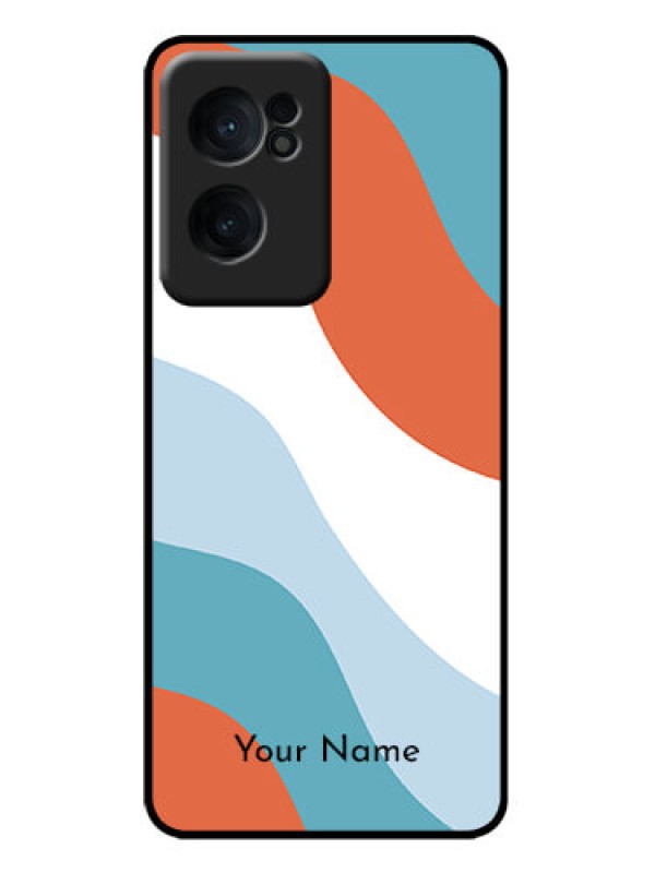 Custom OnePlus Nord CE 2 5G Custom Metal Phone Case - Coloured Waves Design