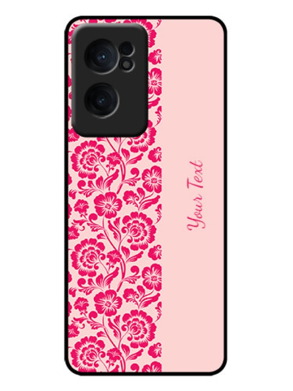 Custom OnePlus Nord CE 2 5G Custom Metal Phone Case - Attractive Floral Pattern Design