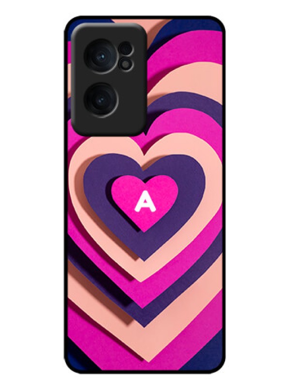 Custom OnePlus Nord CE 2 5G Custom Metal Phone Case - Cute Heart Pattern Design
