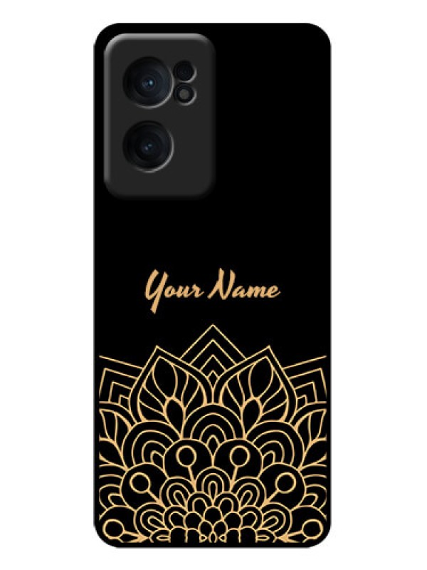 Custom OnePlus Nord CE 2 5G Custom Metal Phone Case - Golden Mandala Design