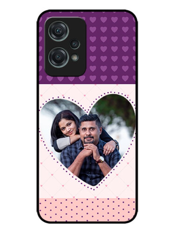 Custom OnePlus Nord CE 2 Lite 5G Custom Metal Phone CaseViolet Love Dots Design