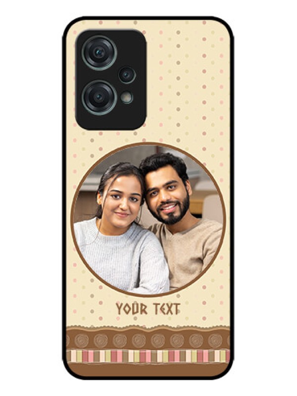 Custom OnePlus Nord CE 2 Lite 5G Custom Metal Phone CaseBrown Dotted Mobile Case Design