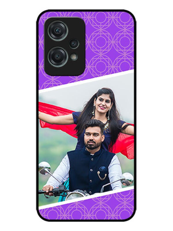 Custom OnePlus Nord CE 2 Lite 5G Custom Metal Phone CaseViolet Color Pattern Design