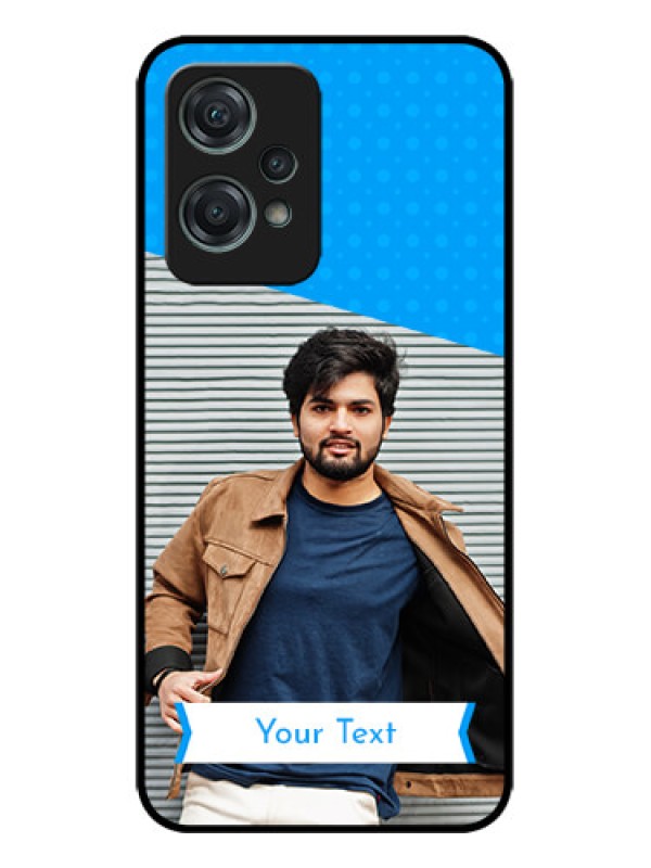 Custom OnePlus Nord CE 2 Lite 5G Custom Metal Phone CaseSimple Blue Color Design