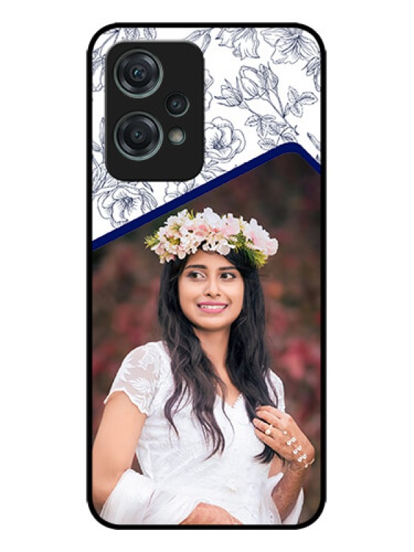 Custom OnePlus Nord CE 2 Lite 5G Custom Metal Phone CaseClassy Floral Design