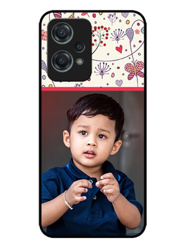 Custom OnePlus Nord CE 2 Lite 5G Custom Metal Phone CasePremium Floral Design