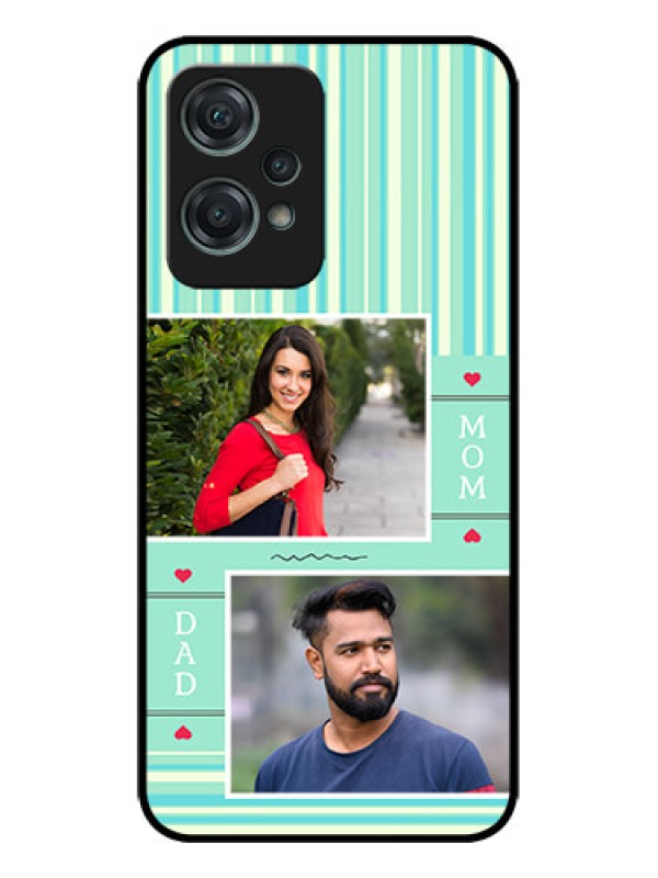 Custom OnePlus Nord CE 2 Lite 5G Custom Metal Phone CaseMom and Dad Pic Design