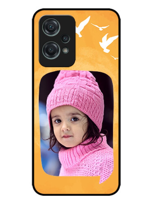 Custom OnePlus Nord CE 2 Lite 5G Custom Metal Phone CaseWater Color Design With Bird Icons