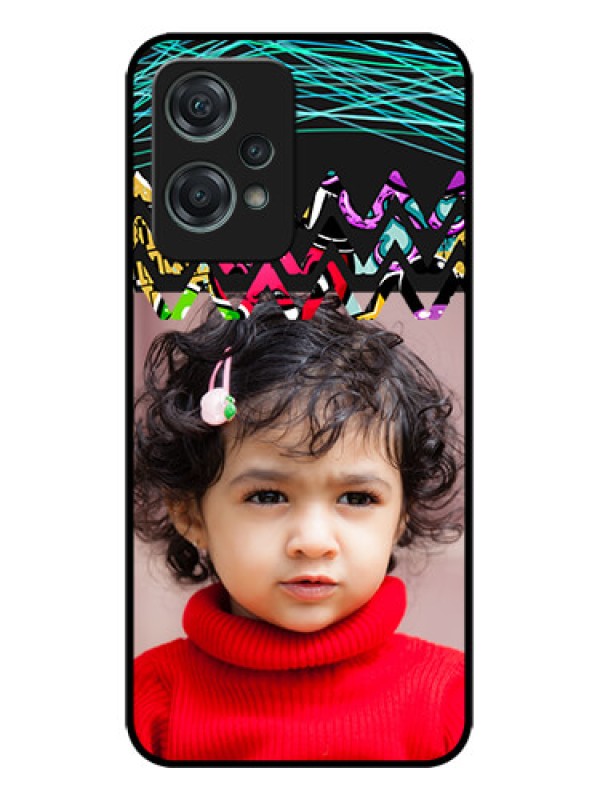 Custom OnePlus Nord CE 2 Lite 5G Custom Metal Phone CaseNeon Abstract Design