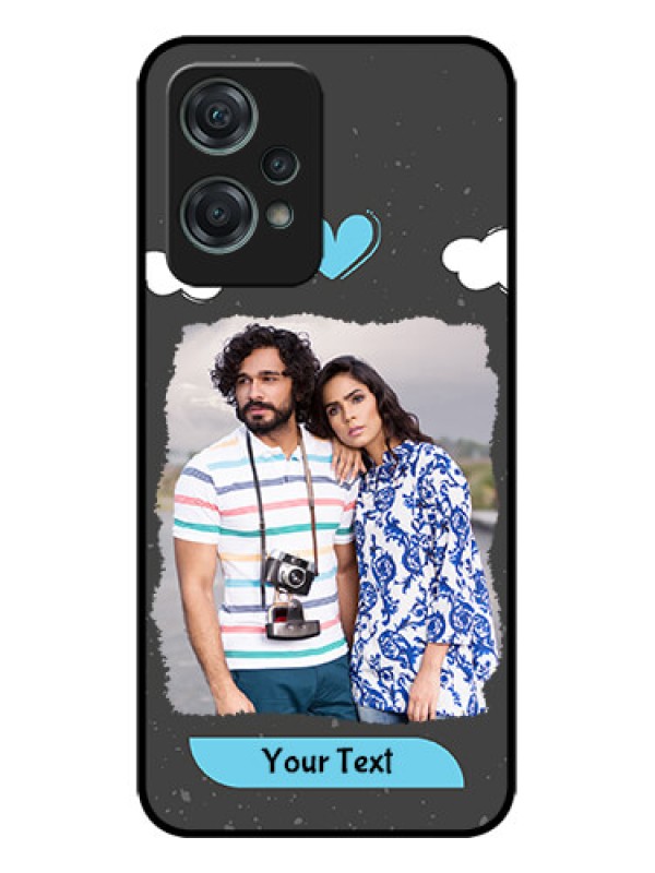 Custom OnePlus Nord CE 2 Lite 5G Custom Metal Phone CaseSplashes With Love Doodles Design