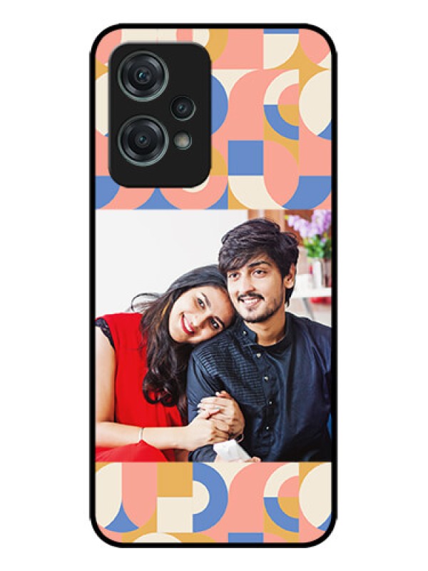 Custom OnePlus Nord CE 2 Lite 5G Custom Metal Phone CaseSemi - Circle Maze Pattern Design