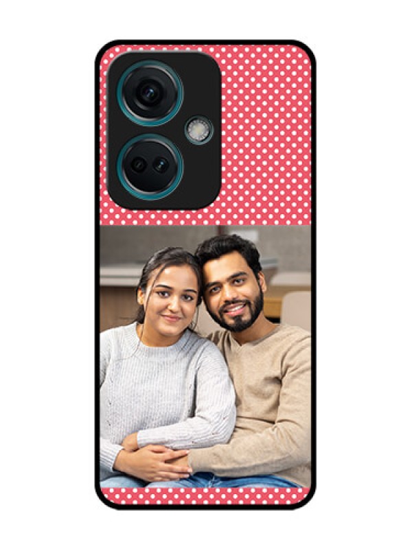 Custom Nord CE 3 5G Custom Metal Phone Case - White Dotted Design