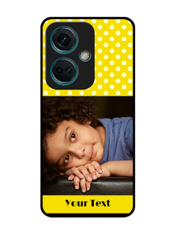 Custom Nord CE 3 5G Custom Metal Phone Case - Bright Yellow Case Design