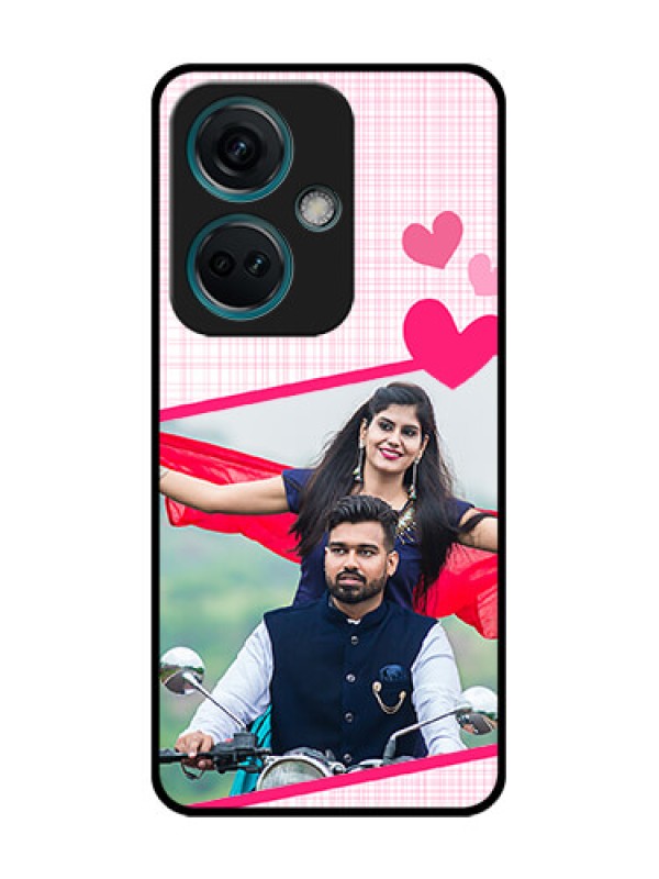 Custom Nord CE 3 5G Custom Metal Phone Case - Love Shape Heart Design