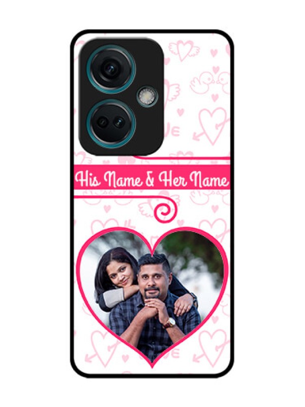 Custom Nord CE 3 5G Custom Metal Phone Case - Heart Shape Love Design