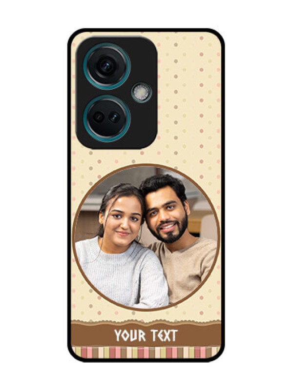 Custom Nord CE 3 5G Custom Metal Phone Case - Brown Dotted Mobile Case Design