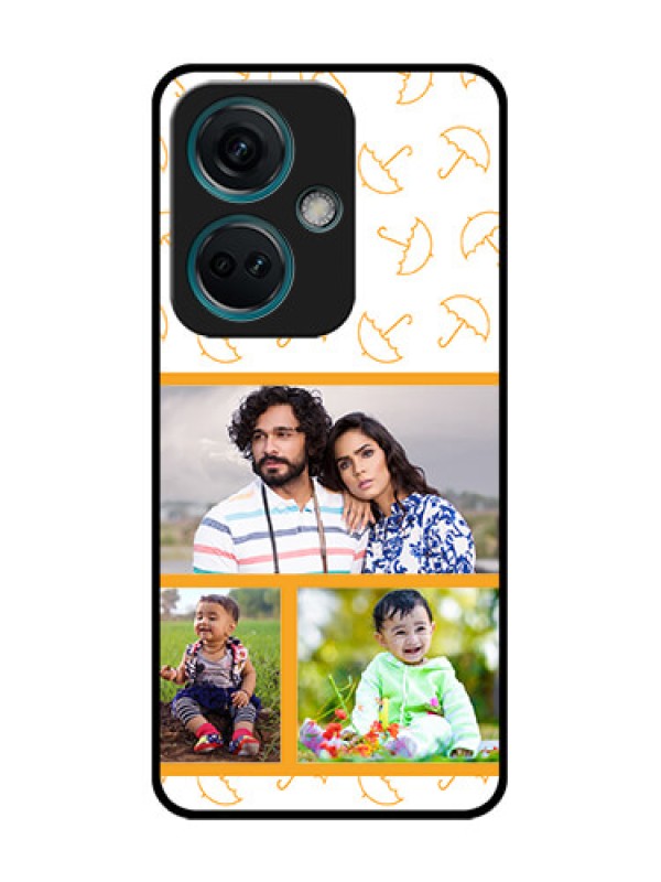 Custom Nord CE 3 5G Custom Metal Phone Case - Yellow Pattern Design