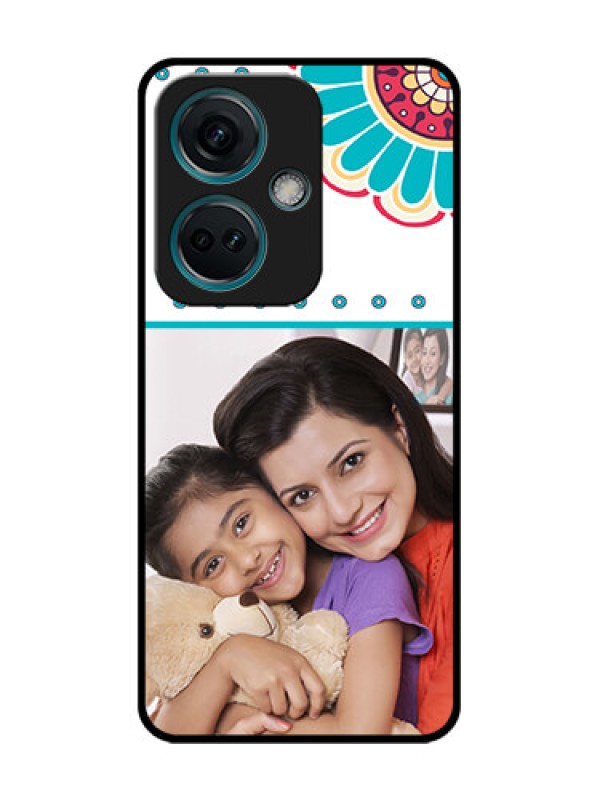 Custom Nord CE 3 5G Custom Metal Phone Case - Flower Design