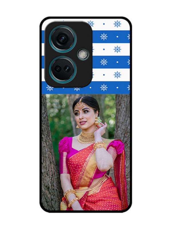 Custom Nord CE 3 5G Custom Metal Phone Case - Snow Pattern Design