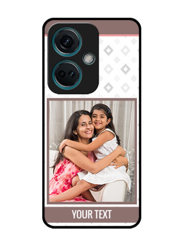 Custom Nord CE 3 5G Custom Metal Phone Case - Simple Diamond Design