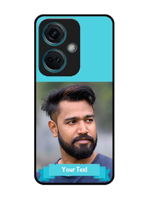 Custom Nord CE 3 5G Custom Metal Phone Case - Blue Color Design