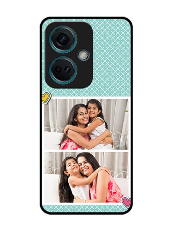 Custom Nord CE 3 5G Custom Metal Phone Case - 2 Image Holder With Pattern Design