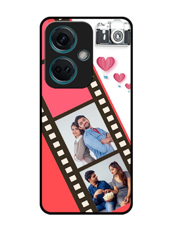 Custom Nord CE 3 5G Custom Metal Phone Case - 3 Image Holder With Film Reel