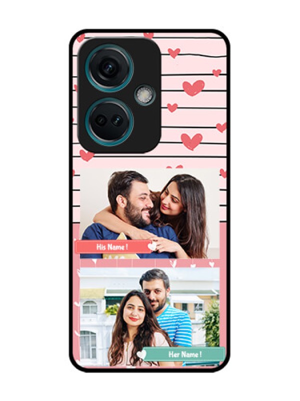 Custom Nord CE 3 5G Custom Metal Phone Case - Photo With Heart Design