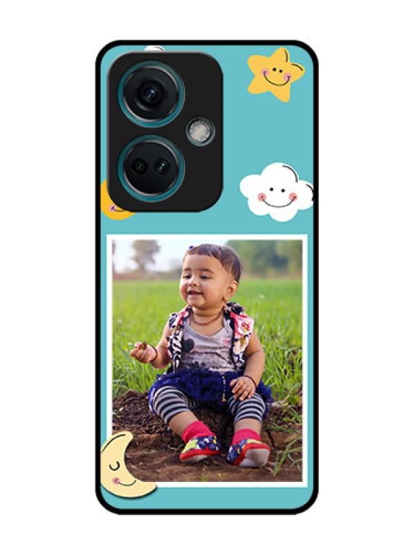 Custom Nord CE 3 5G Custom Metal Phone Case - Smiley Kids Stars Design