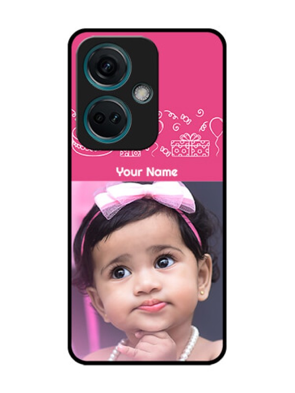 Custom Nord CE 3 5G Custom Metal Phone Case - With Birthday Line Art Design