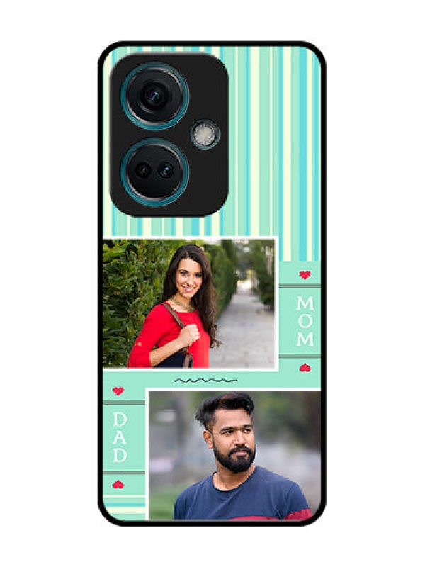 Custom Nord CE 3 5G Custom Metal Phone Case - Mom and Dad Pic Design