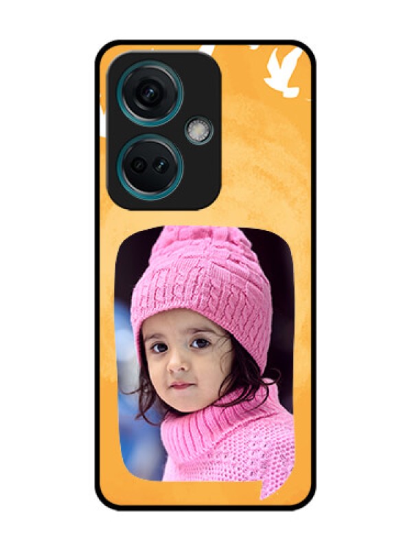 Custom Nord CE 3 5G Custom Metal Phone Case - Water Color Design With Bird Icons