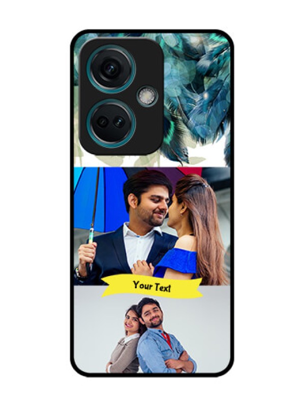 Custom Nord CE 3 5G Custom Metal Phone Case - Image With Boho Peacock Feather Design