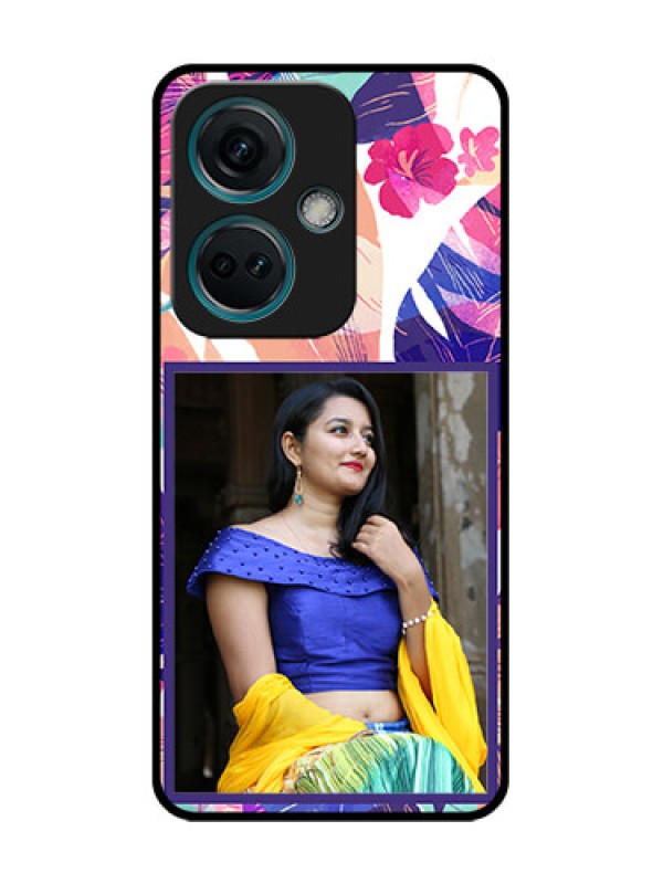 Custom Nord CE 3 5G Custom Metal Phone Case - Abstract Floral Design