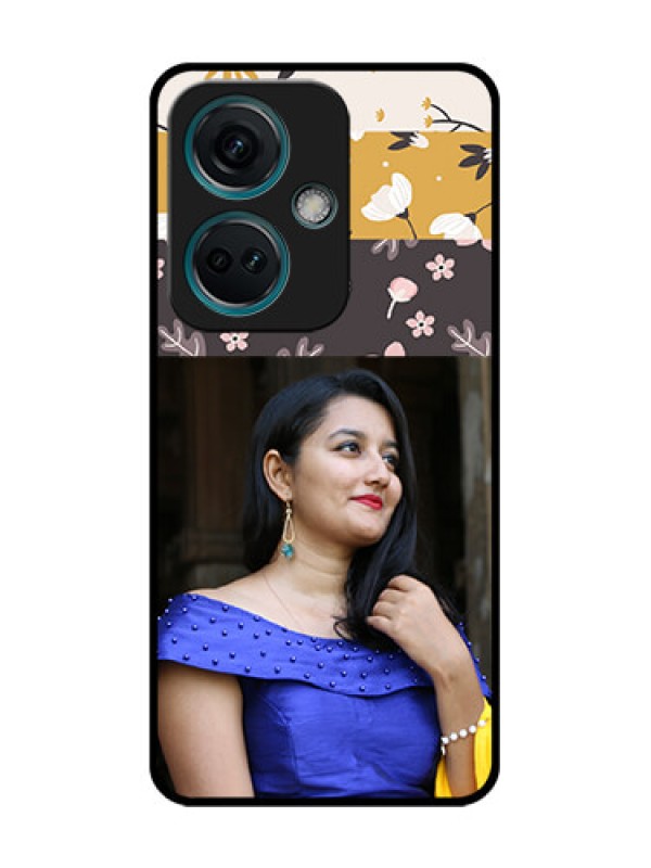 Custom Nord CE 3 5G Custom Metal Phone Case - Stylish Floral Design