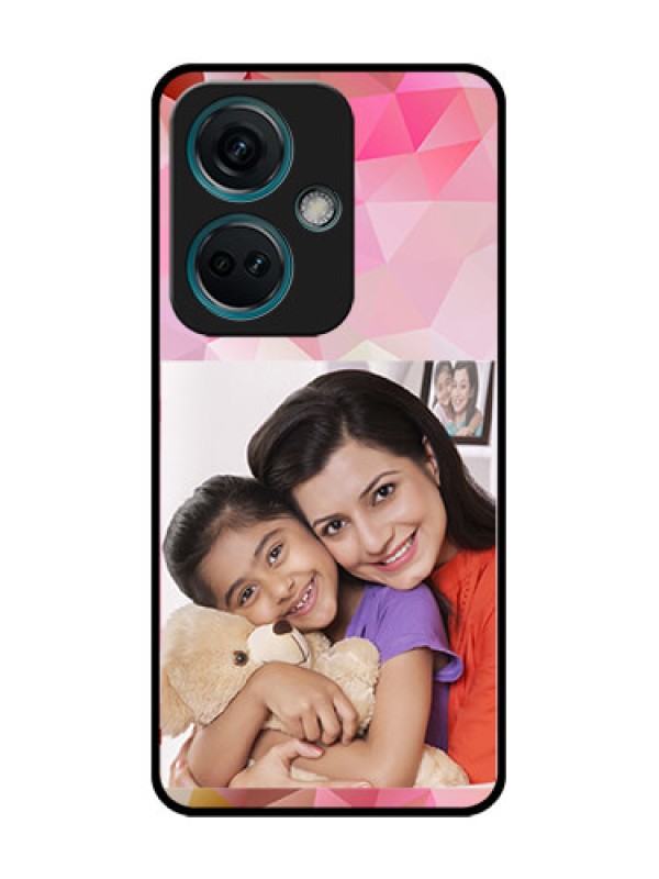 Custom Nord CE 3 5G Custom Metal Phone Case - Abstract Triangle Design