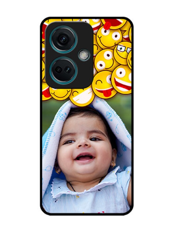 Custom Nord CE 3 5G Custom Metal Phone Case - With Smiley Emoji Design