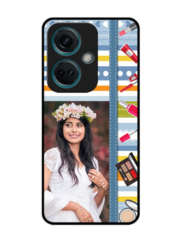 Custom Nord CE 3 5G Custom Metal Phone Case - Makeup Icons Design
