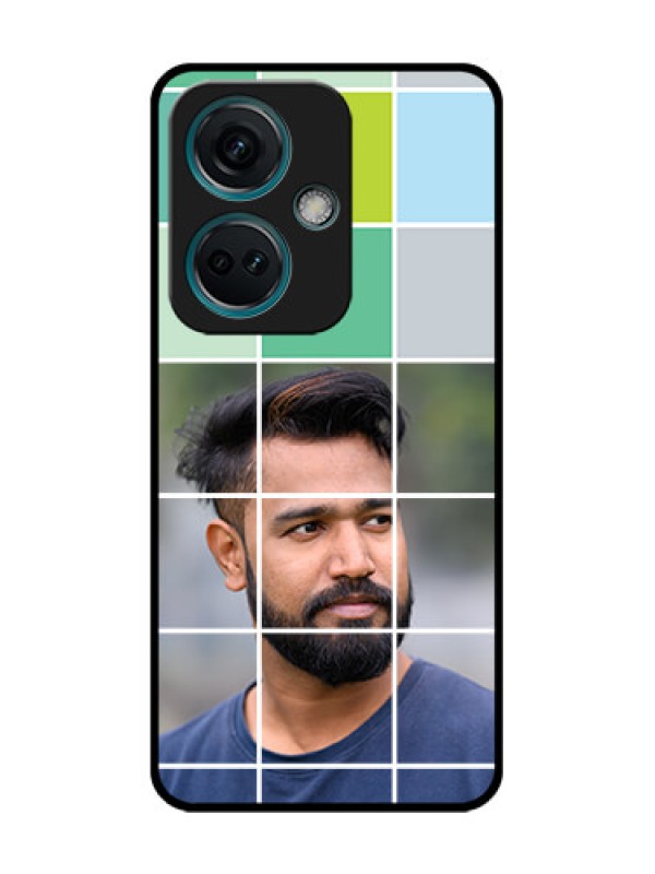 Custom Nord CE 3 5G Custom Metal Phone Case - With White Box Pattern