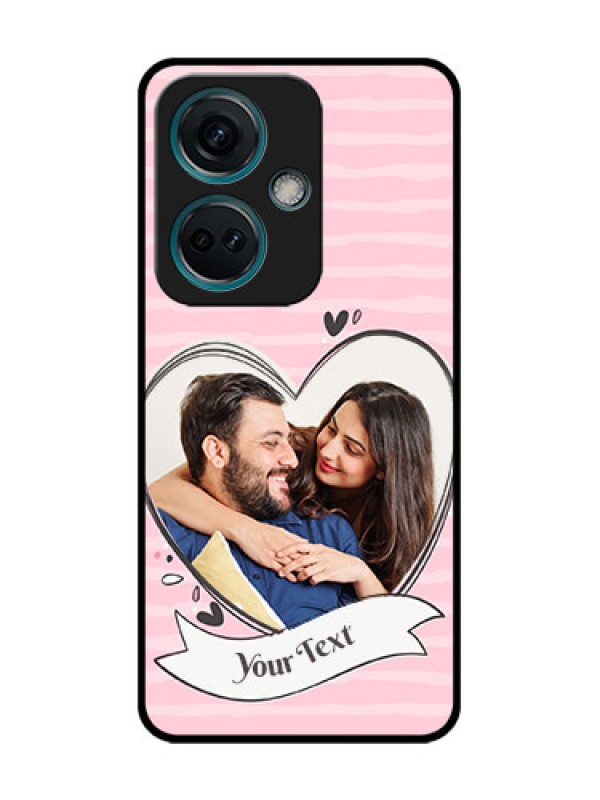 Custom Nord CE 3 5G Custom Metal Phone Case - Vintage Heart Design