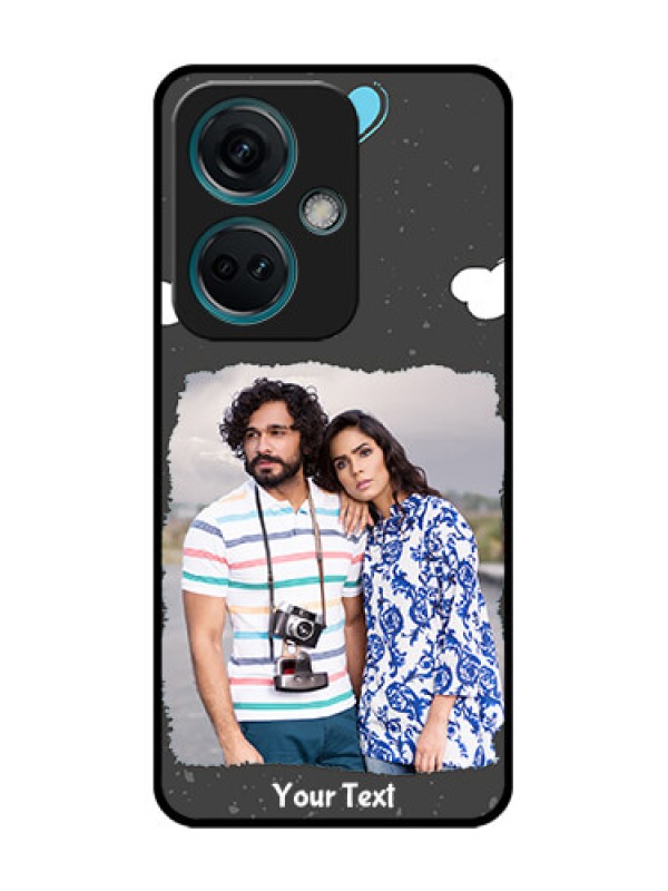 Custom Nord CE 3 5G Custom Metal Phone Case - Splashes With Love Doodles Design