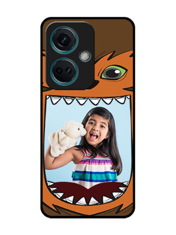 Custom Nord CE 3 5G Custom Metal Phone Case - Owl Monster Back Case Design