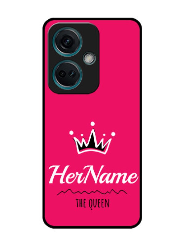 Custom Nord CE 3 5G Custom Metal Phone Case - Queen With Name Design